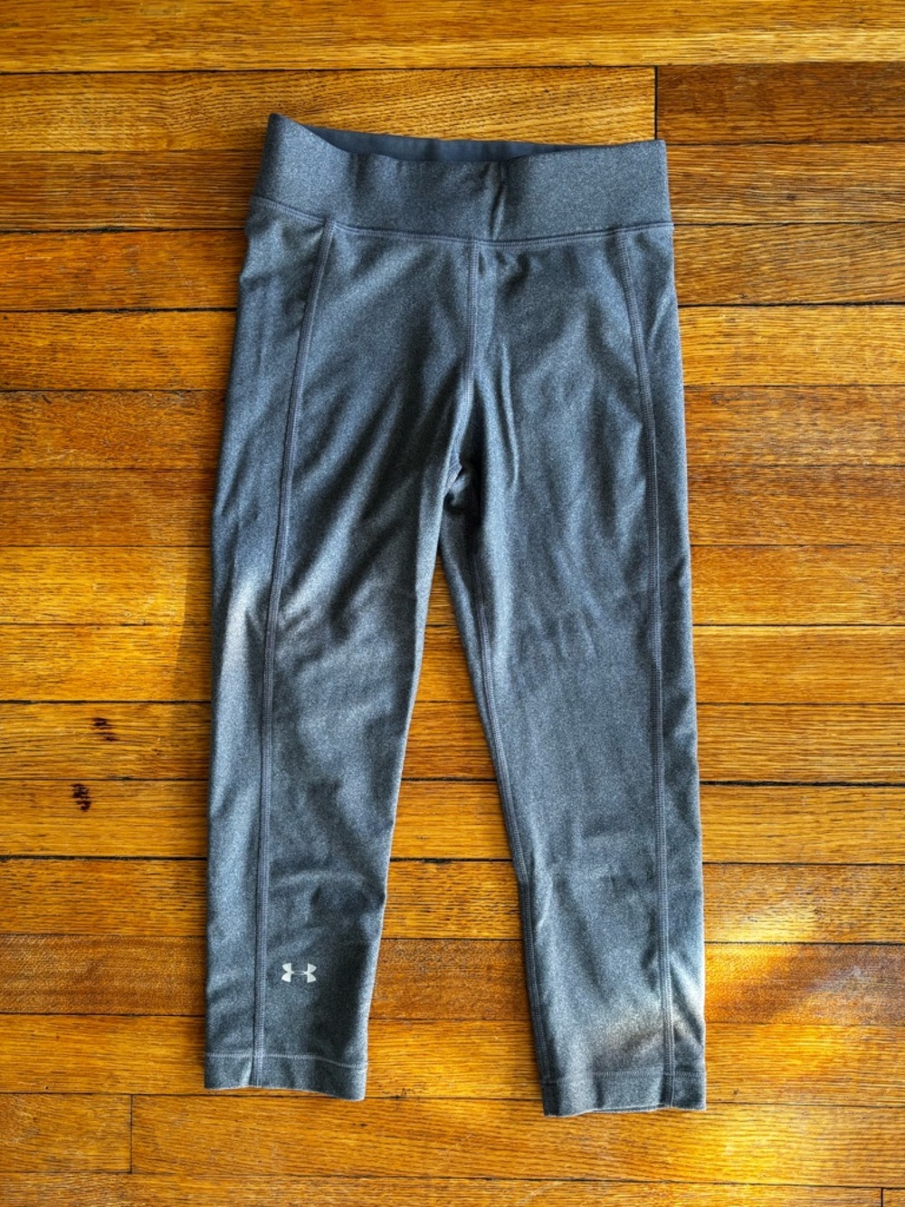 Under Armour Gray Compression Heatgear Leggings Small Petite